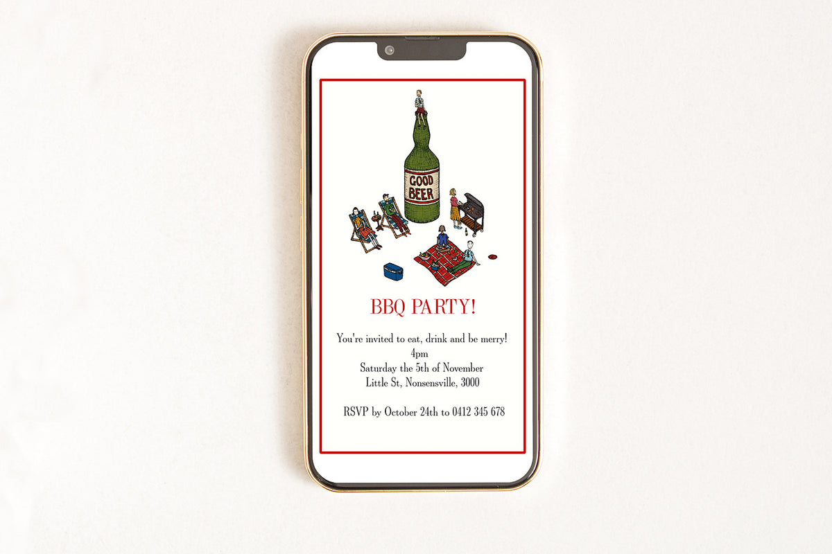 BBQ Party - Digital Invitation