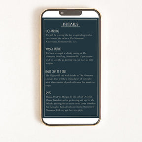 Digital invitation of a bachelor party 
