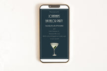 Bachelor Party Martini - Digital Invitation