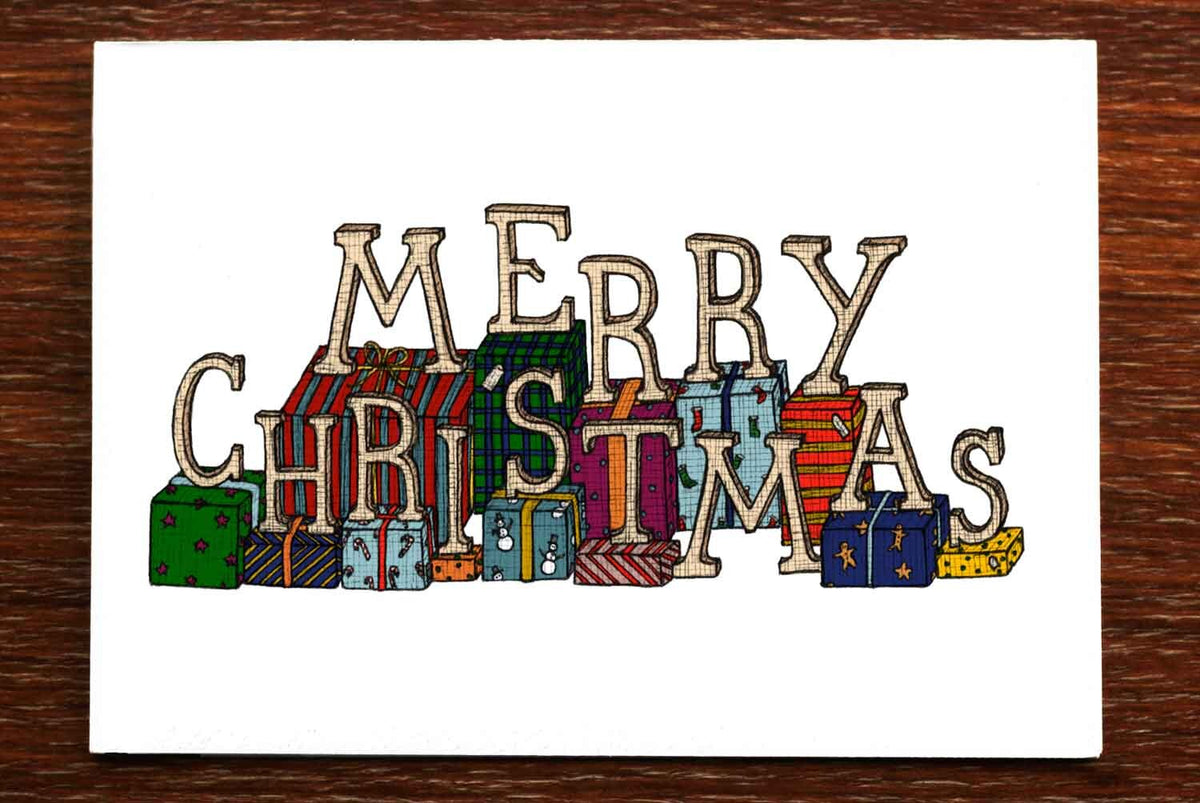 Merry Christmas Gifts - Christmas Card