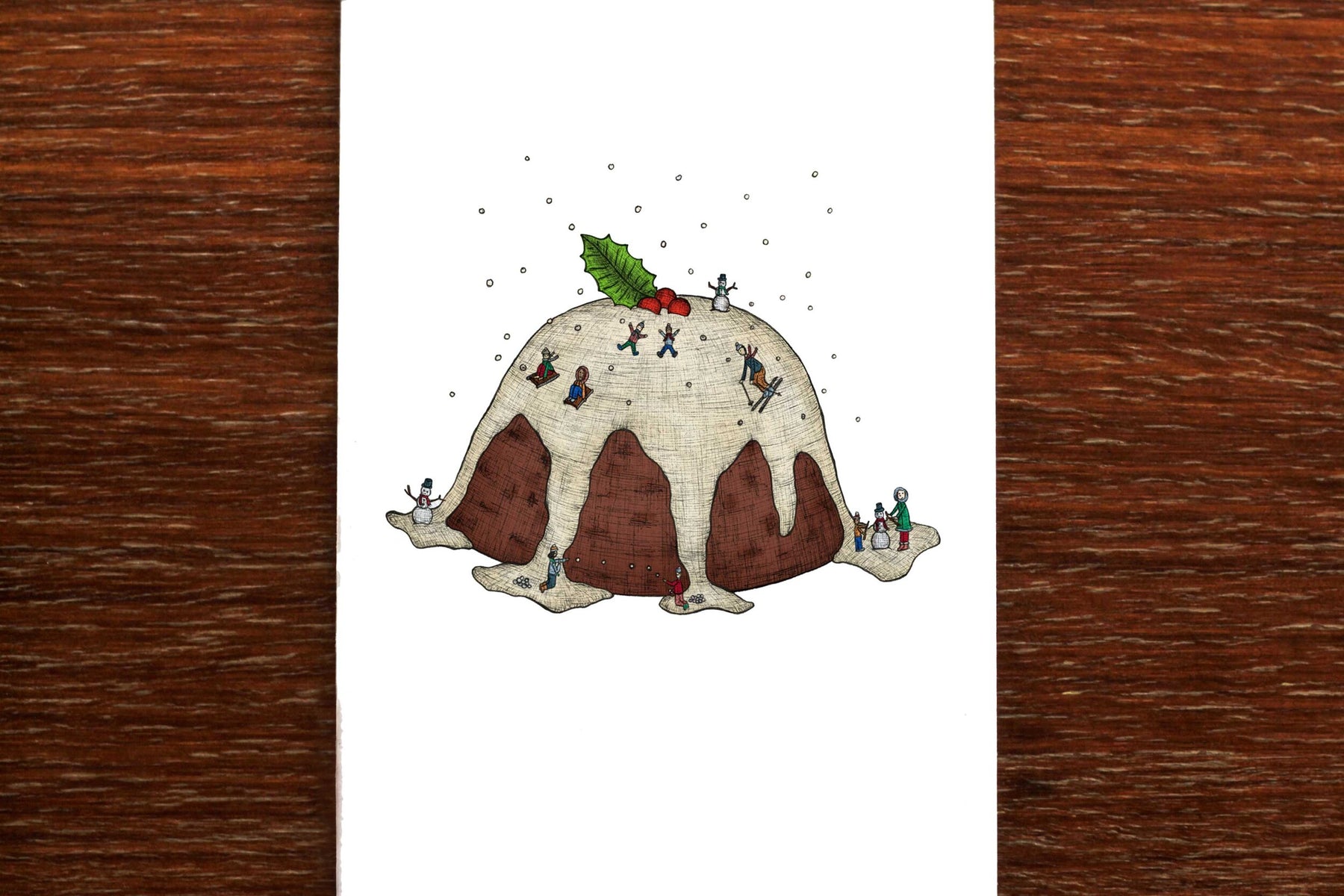 Christmas Pudding - Christmas Card