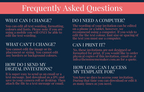 FAQ image for digital invitations