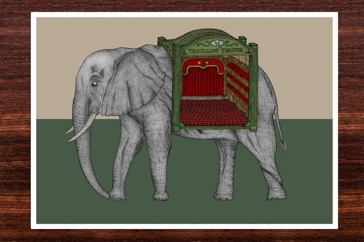 The Elephant Theatre - Art Print