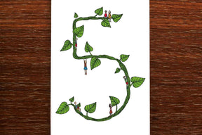 Number Five - 5th Birthday Card