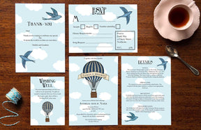 Birds &amp; Balloons - Wedding Invitation