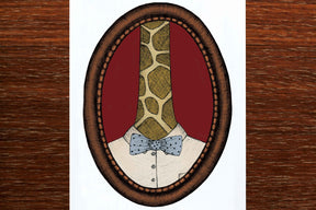 Neck of Gerald the giraffe artwork