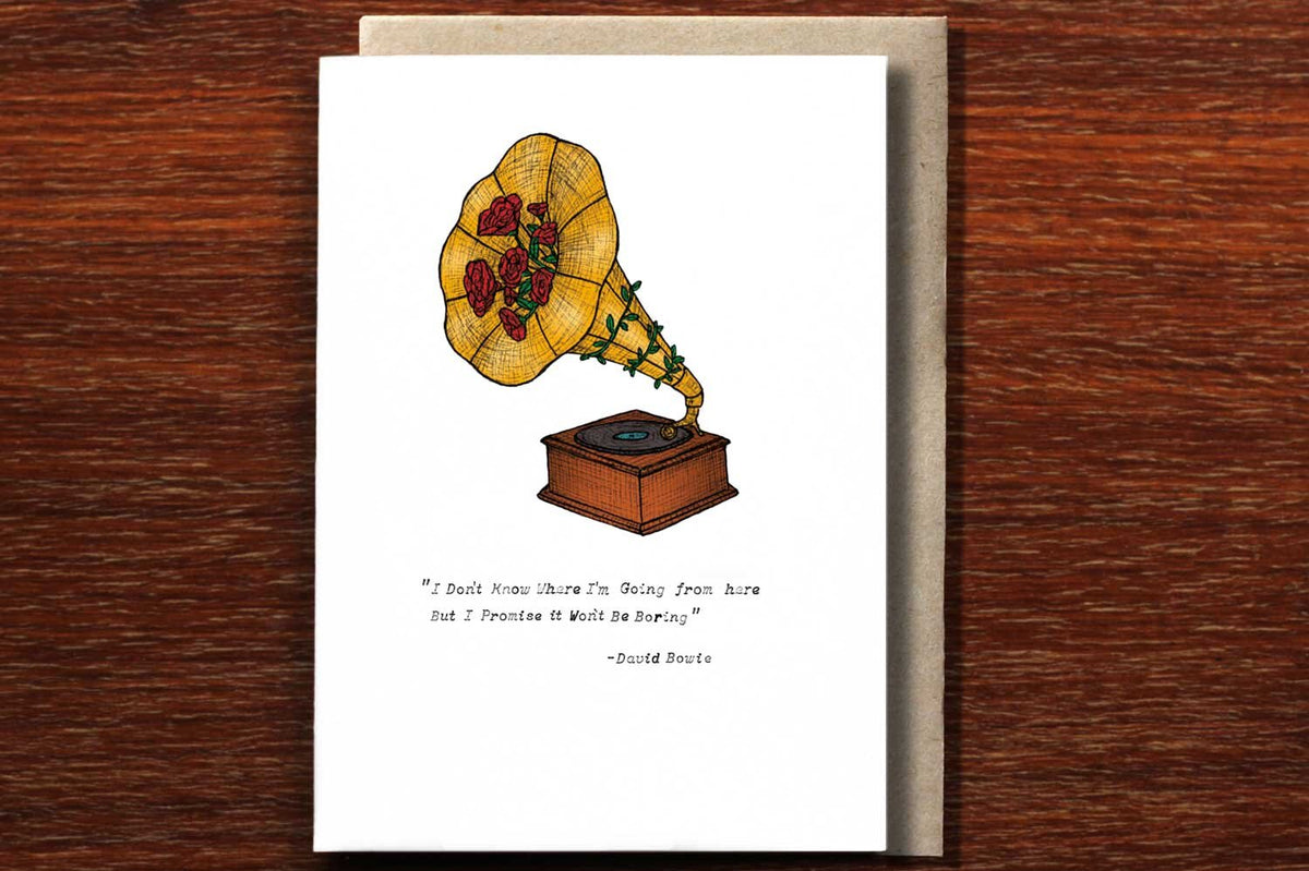 Gramophone - Greeting Card