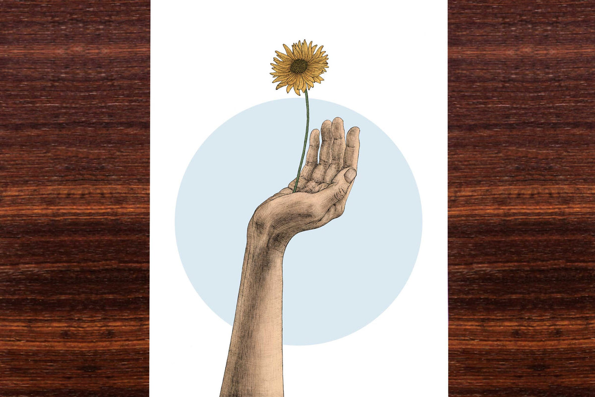 Daisy in My Hand - Limited Edition Art Print