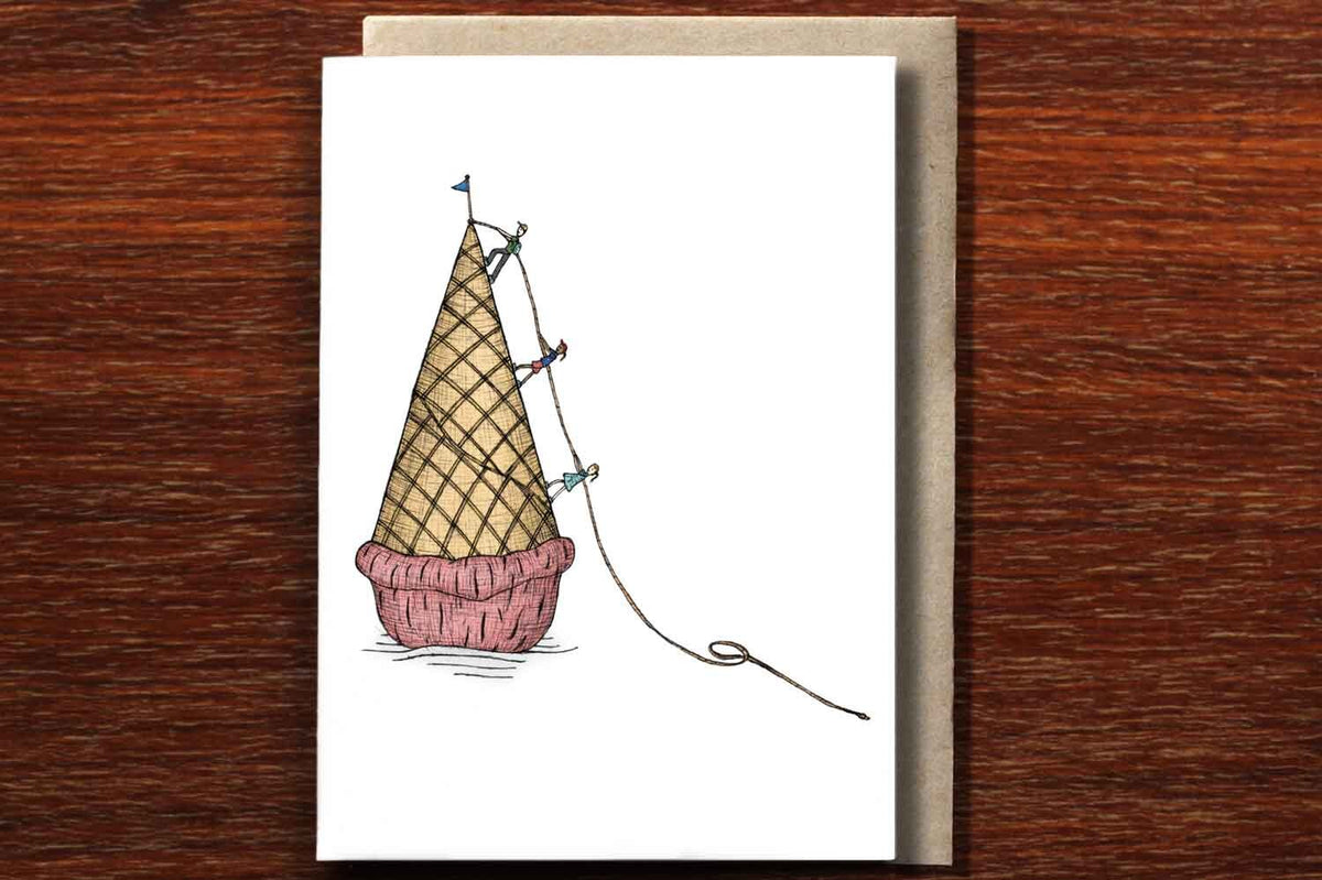 Ice Cream Climbers - Greeting Card