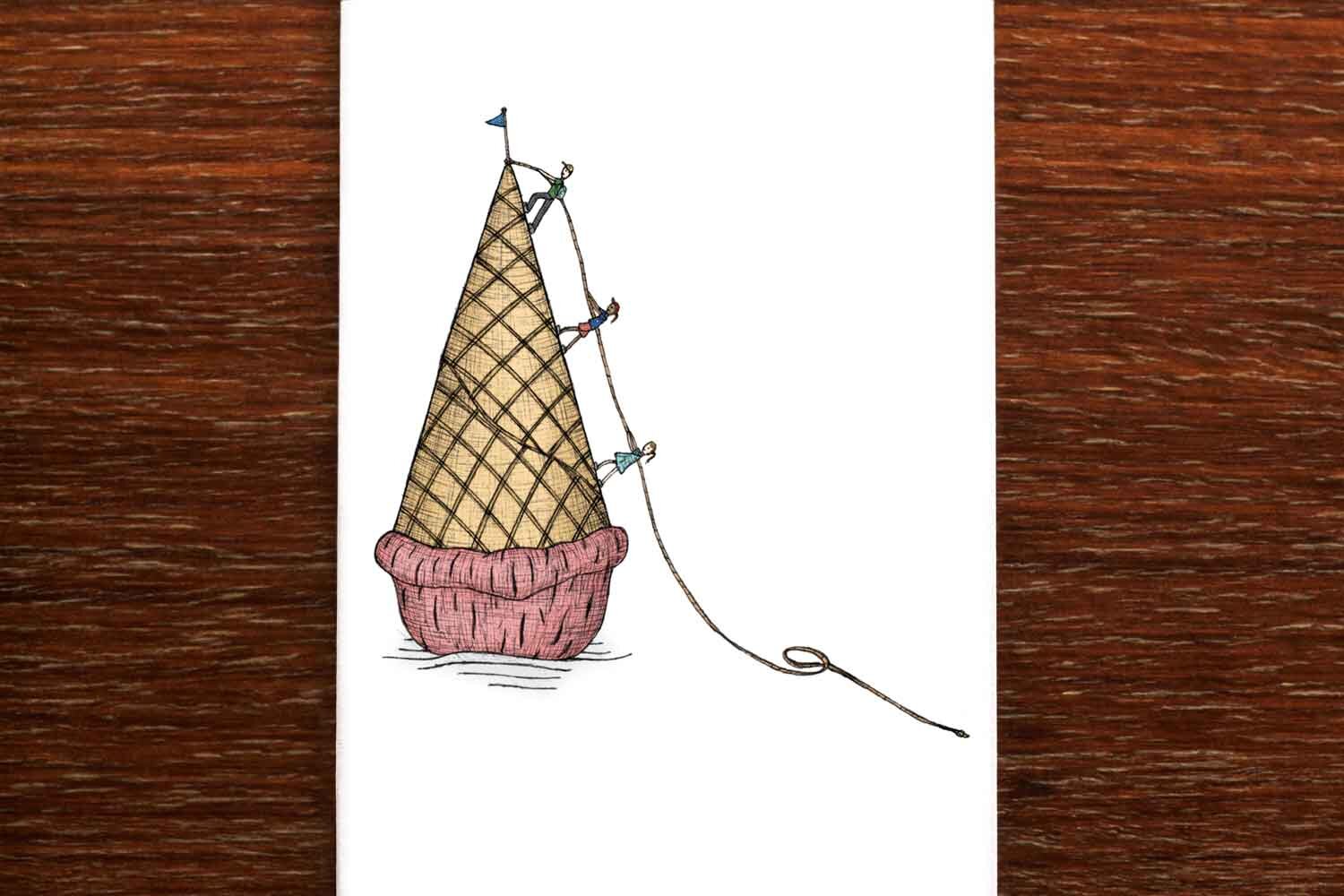 Ice Cream Climbers - Greeting Card