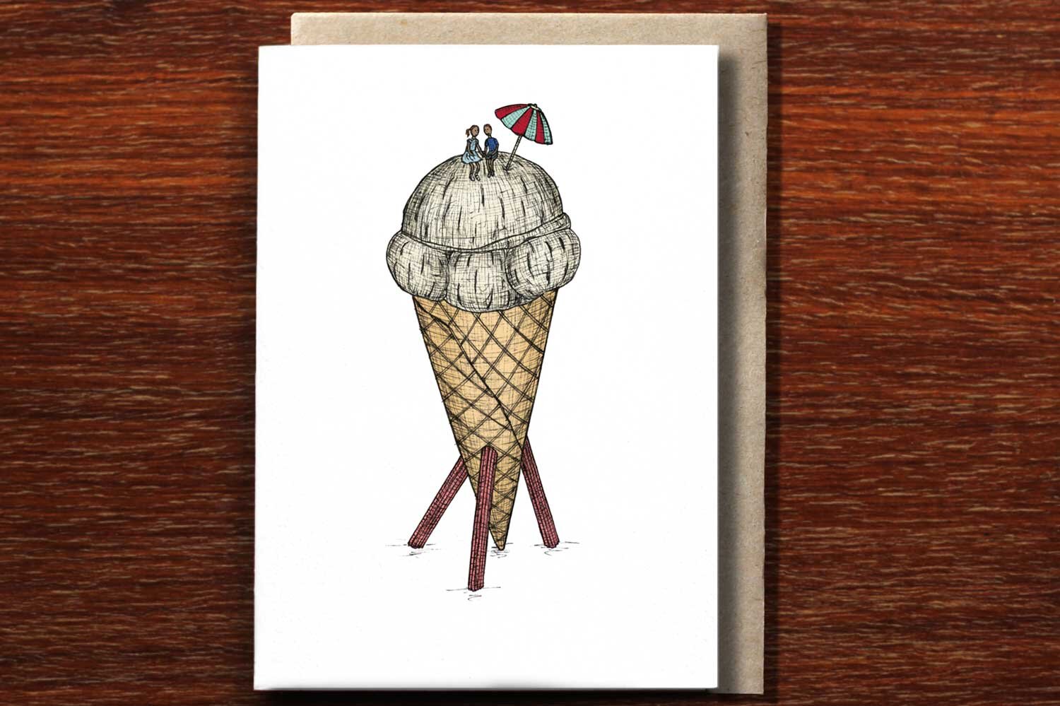 Ice Cream Date - Loving Card