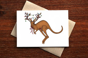 Kangaroo Christmas - Christmas Card