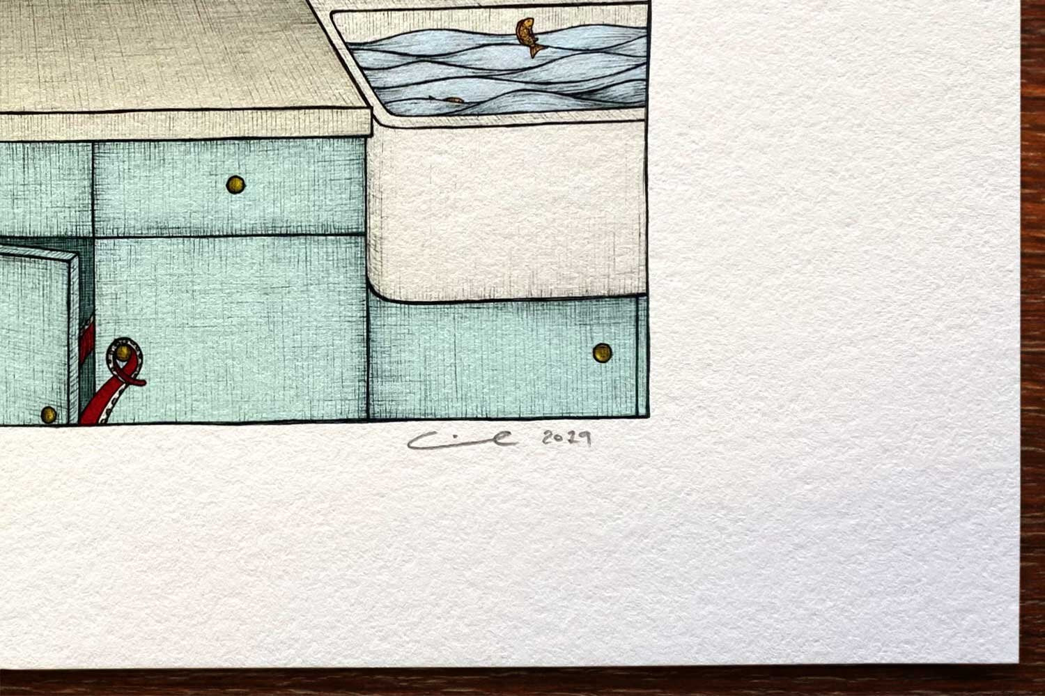 Kitchen in the Sea - Art Print