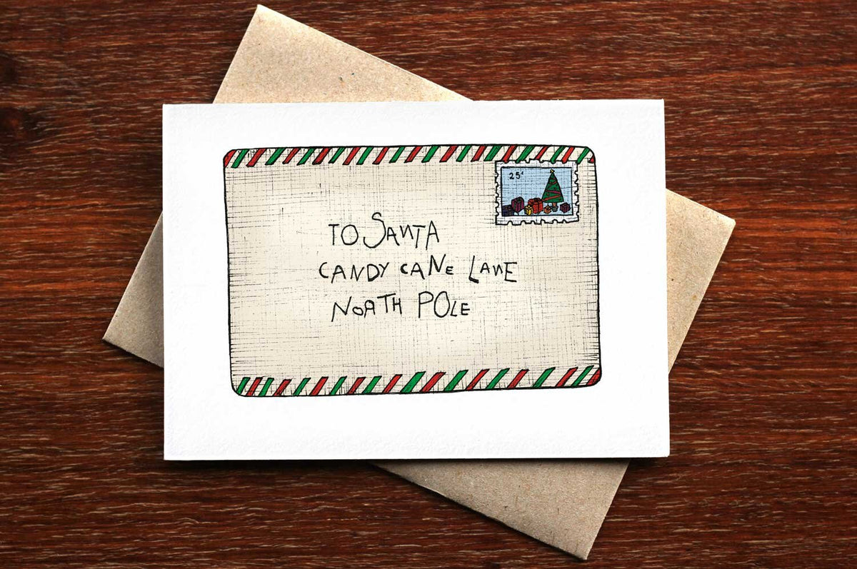 Letter to Santa - Christmas Card