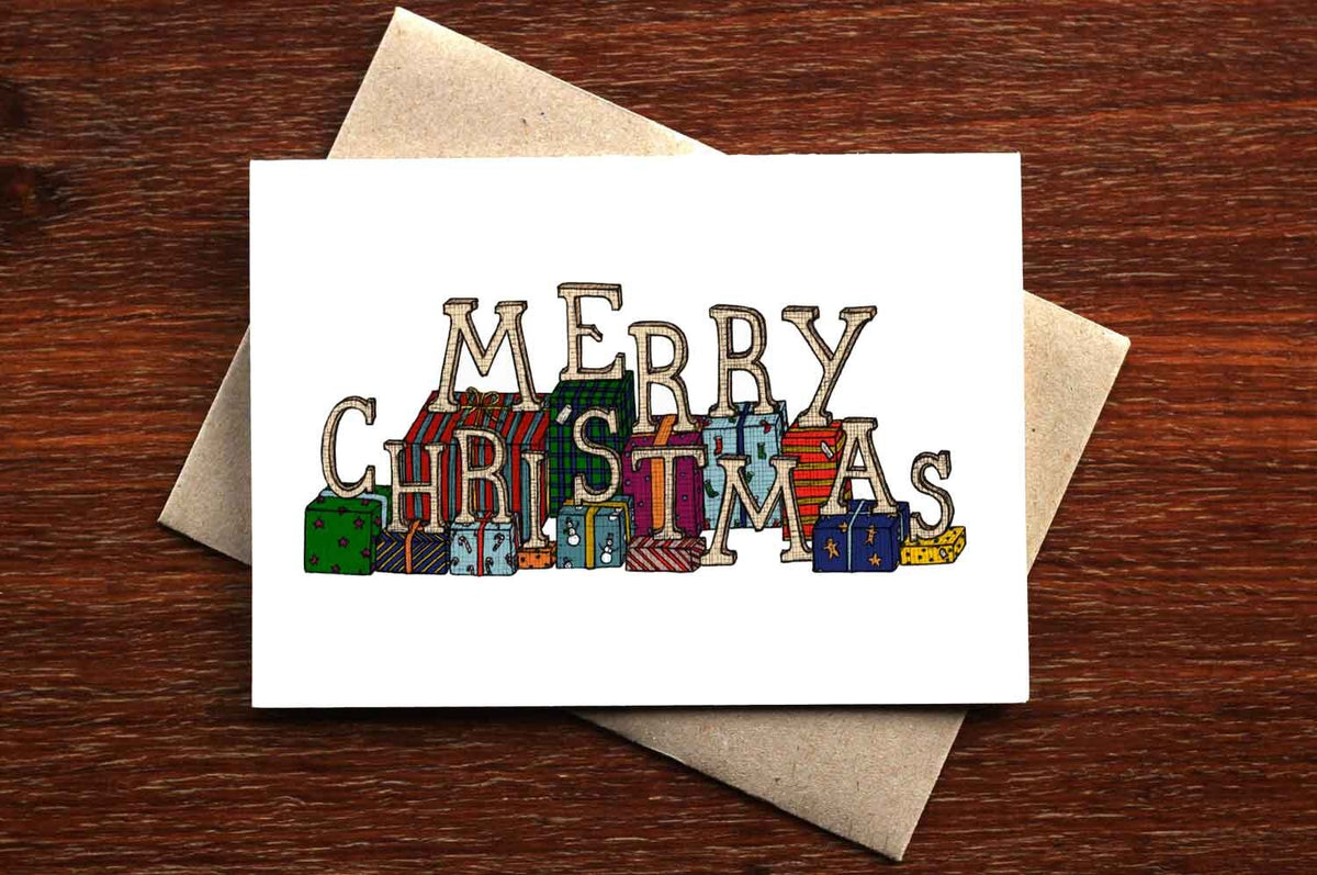 Merry Christmas Gifts - Christmas Card
