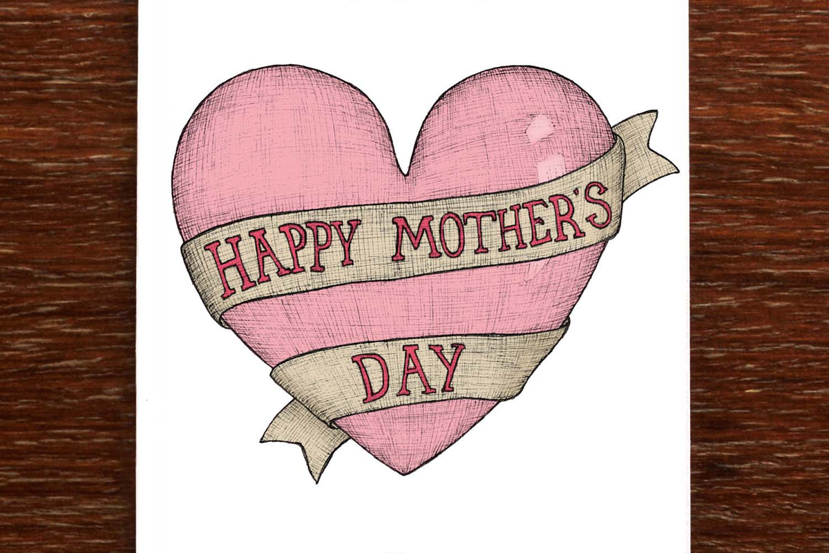 Mother's Day Heart - Mother's Day Card