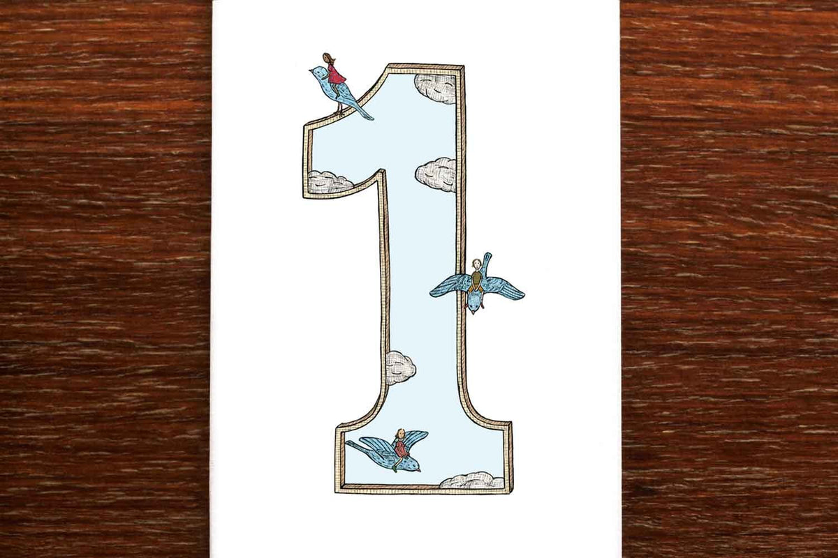 Number One - 1st Birthday Card