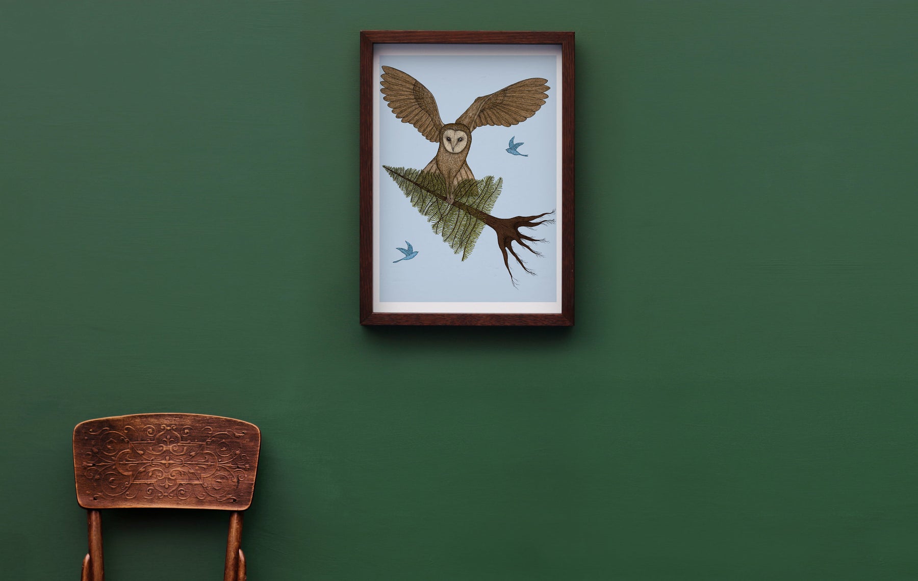 Owl in Flight - Art Print