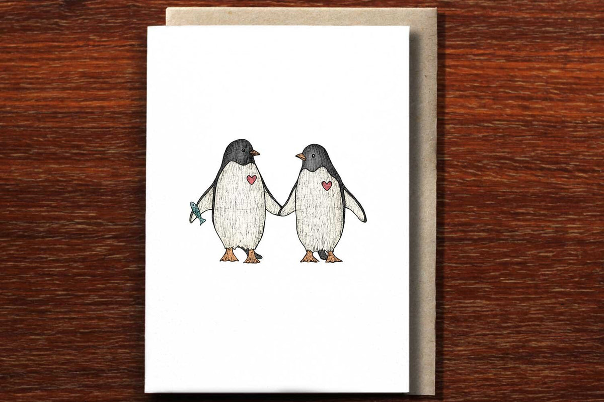 Penguin Love - Loving Card