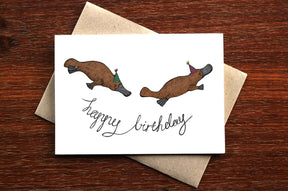 Platypus Birthday - Australian Birthday Card