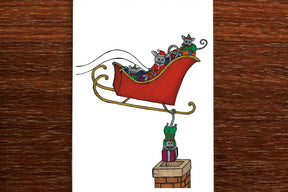 Possum Santa - Christmas Card