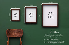 Hans Christian Andersen artwork size guide