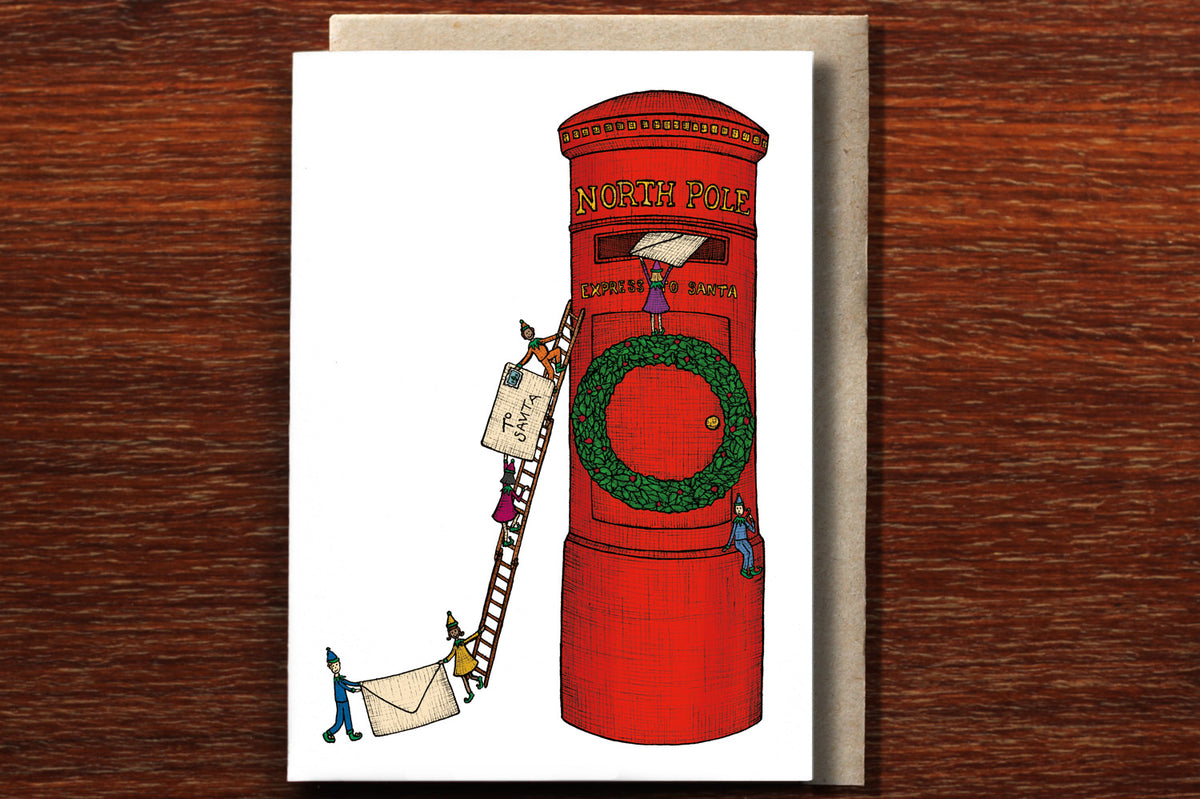 Santa's Postbox - Christmas Card