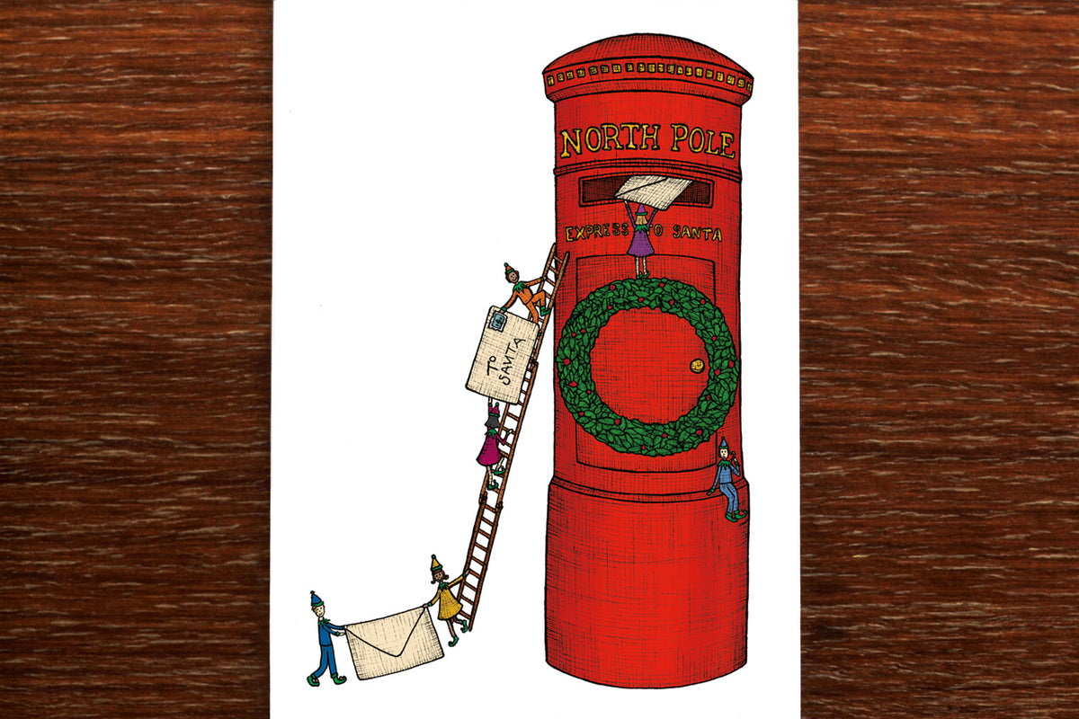 Santa's Postbox - Christmas Card