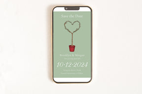 Save the Date Love Tree - Digital Invitation