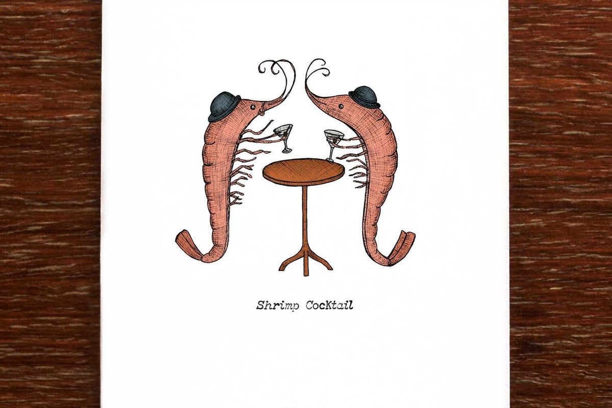 Shrimp Cocktail - Greeting Card