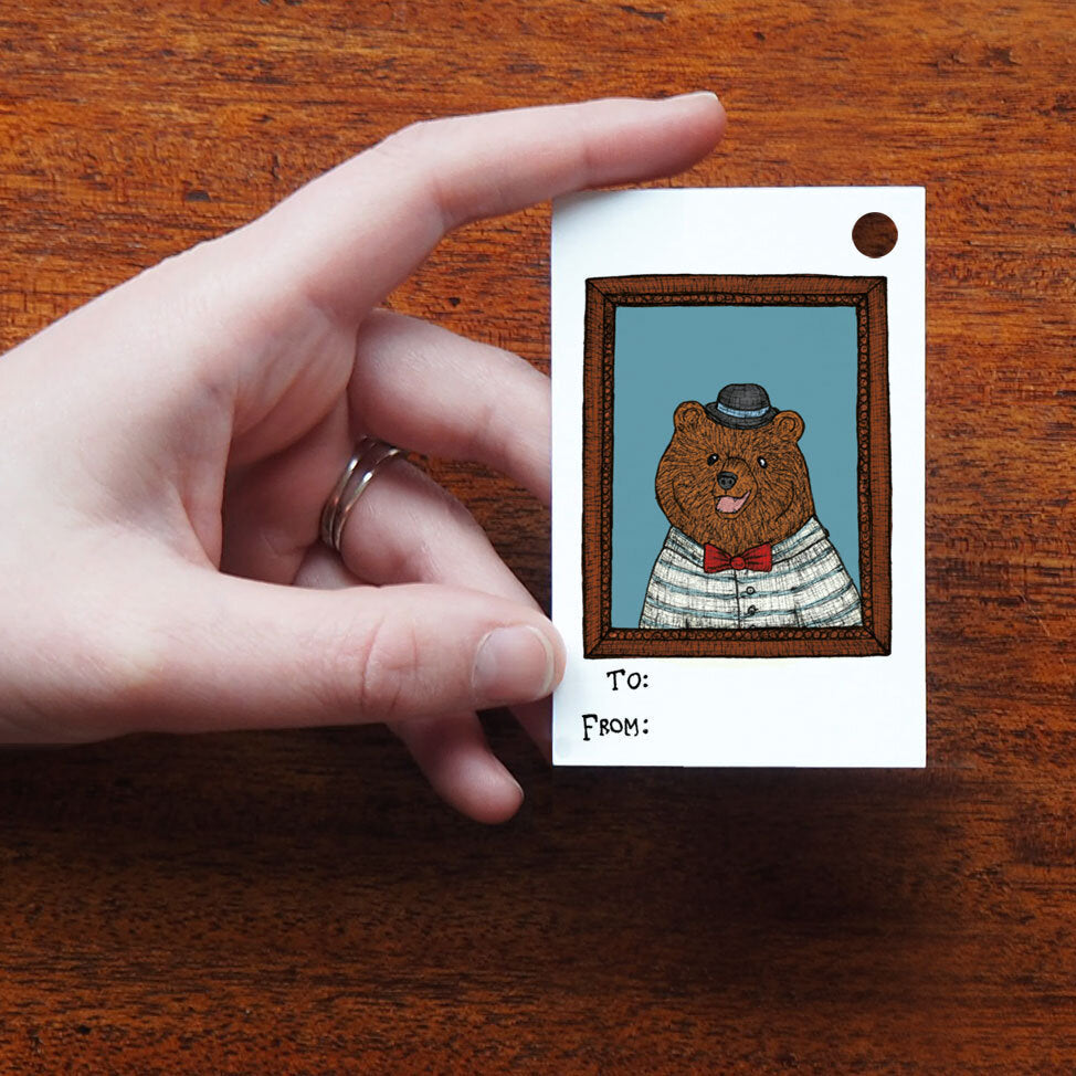 Animal Portrait Gift Tags