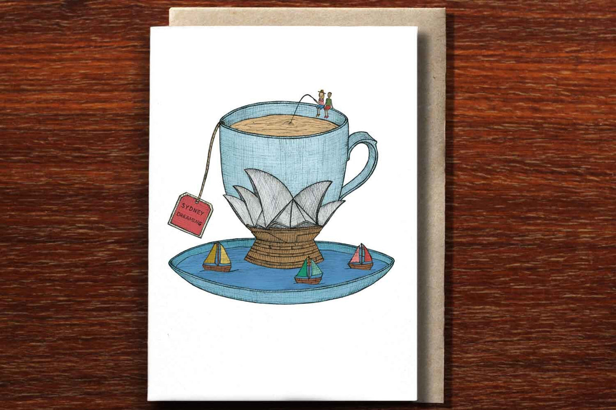 Teacup of Sydney - Greeting Card
