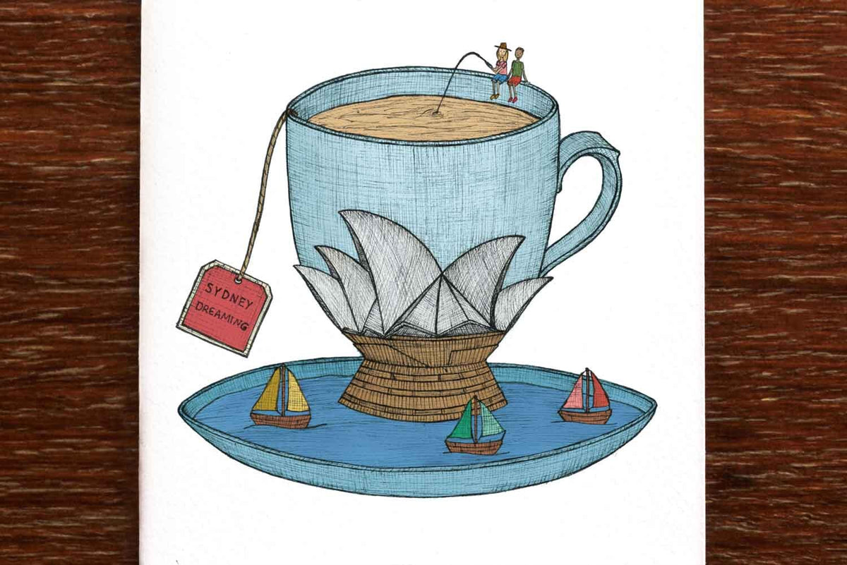 Teacup of Sydney - Greeting Card