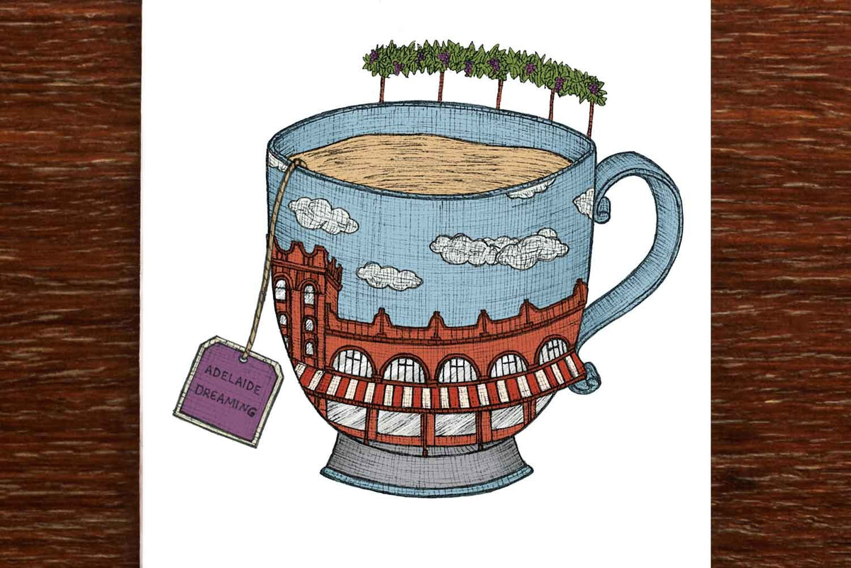 Adelaide Teacup - Australian Greeting Card