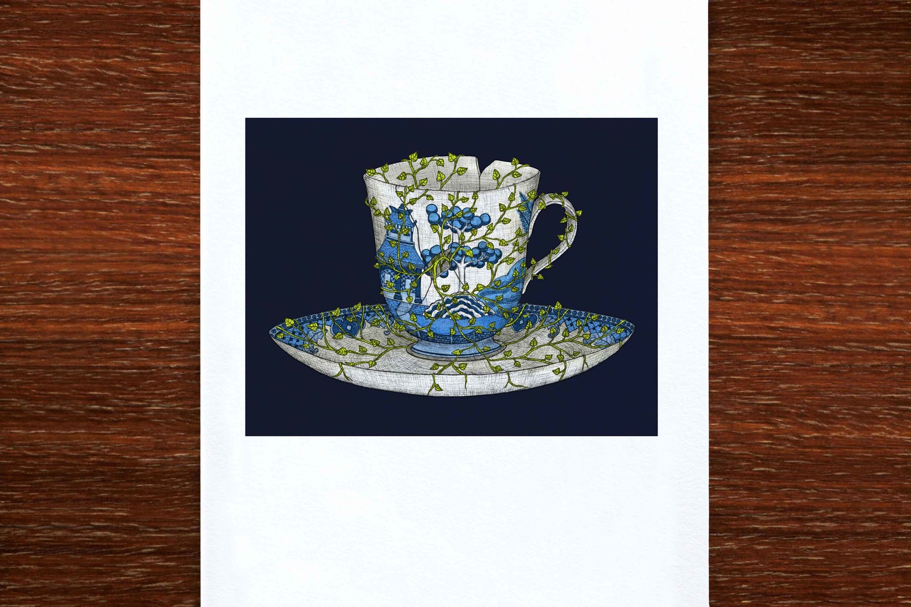 Overgrown Teacup - Art Print