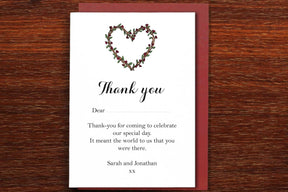 Floral Vine - Wedding Thank You