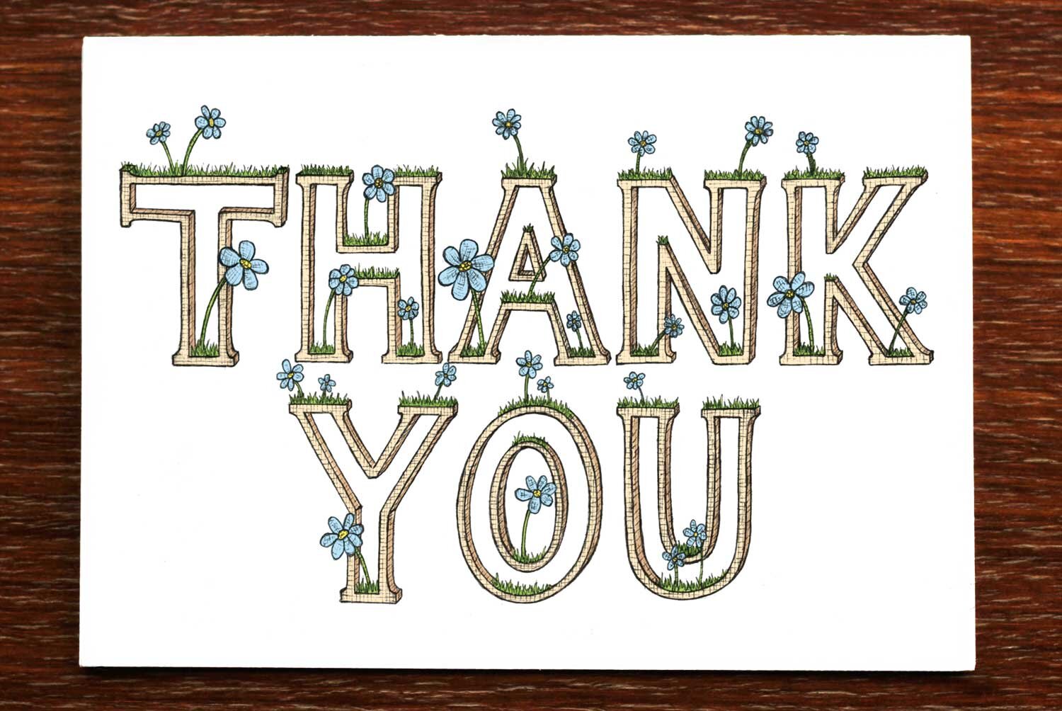 Thank You Daisies - Thank You Greeting Card