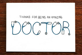 Thanks Doctor - Thank You Greeting Card