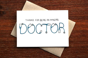 Thanks Doctor - Thank You Greeting Card