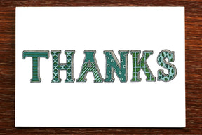 Thanks Patterns - Thank You Greeting Card