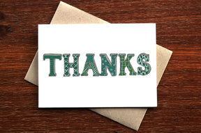 Thanks Patterns - Thank You Greeting Card