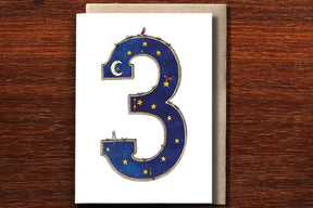 Number Three - 3rd Birthday Card