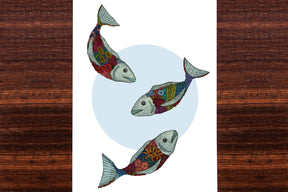 Fish Petals - Art Print