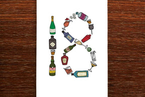 Eighteenth Drinks - 18th Birthday Card