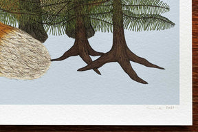 Fox in the Woods - Animal Art Print