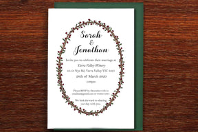 Floral Vine - Wedding Invitation
