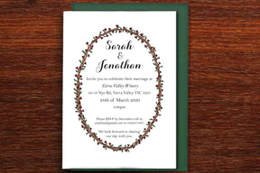 Floral Vine - Wedding Invitation Complete Set