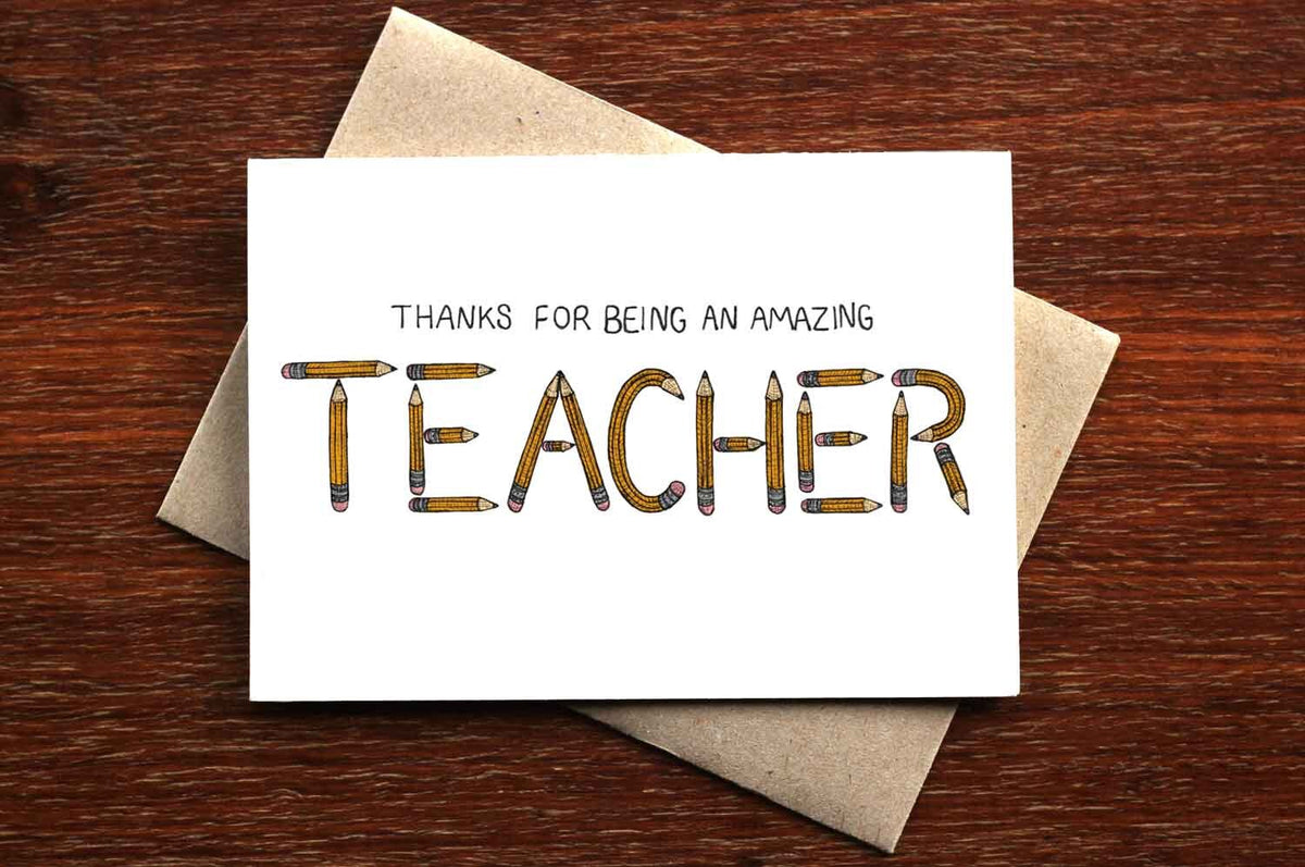 Card for a Teacher - Thanks Teacher Card