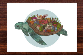 The Coral Reef Turtle - Art Print
