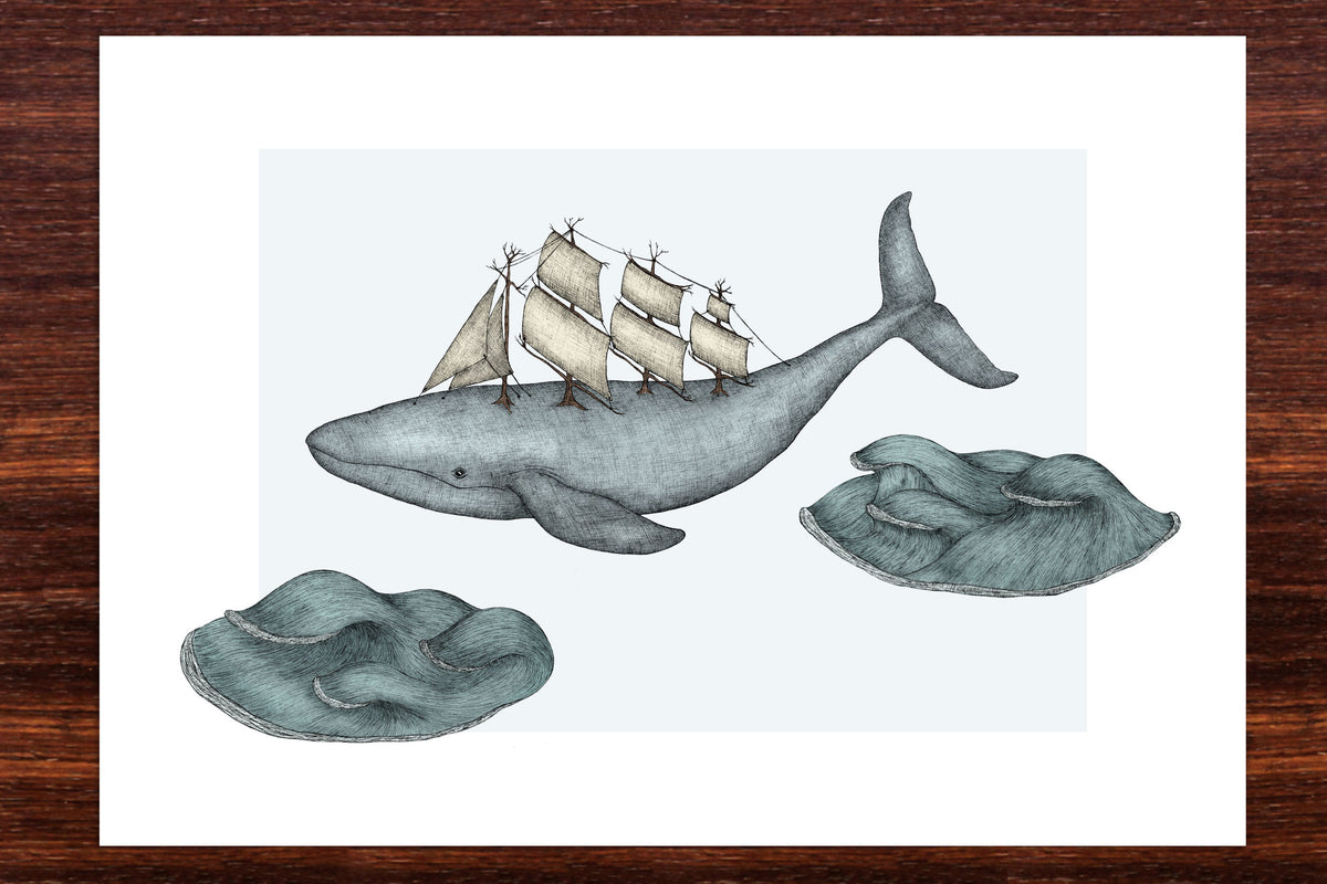 The Majestic Whale - Limited Edition Art Print